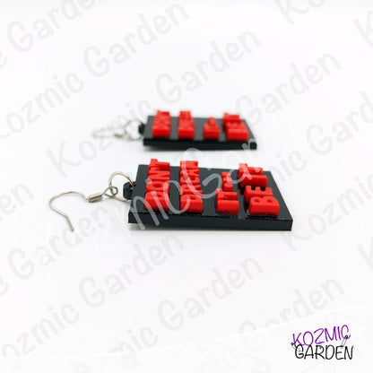 "Don't Dream It, Be It" Quote Dangles – Rocky Horror Picture Show Quote Inspired Earrings