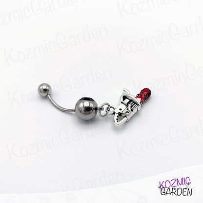 Texas Chainsaw Massacre Belly Button Piercing - Gothic Horror Jewelry