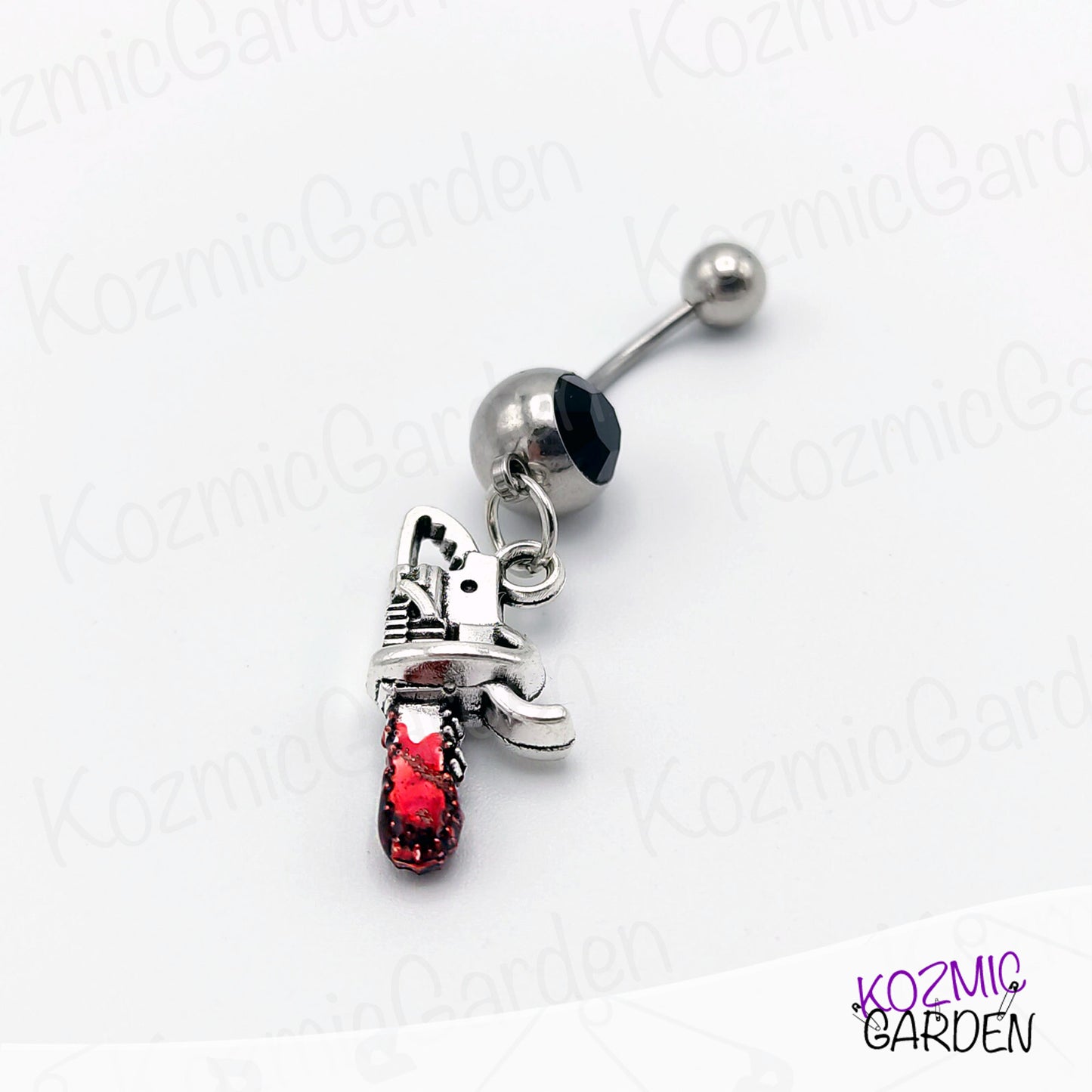 Texas Chainsaw Massacre Belly Button Piercing - Gothic Horror Jewelry