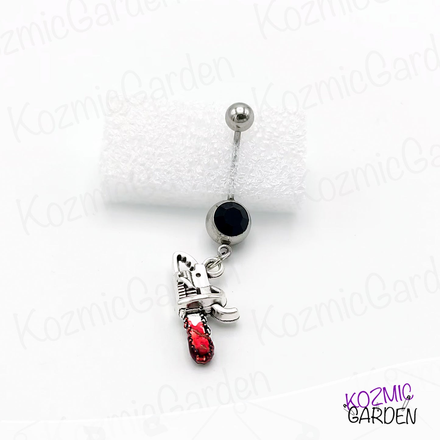 Texas Chainsaw Massacre Belly Button Piercing - Gothic Horror Jewelry