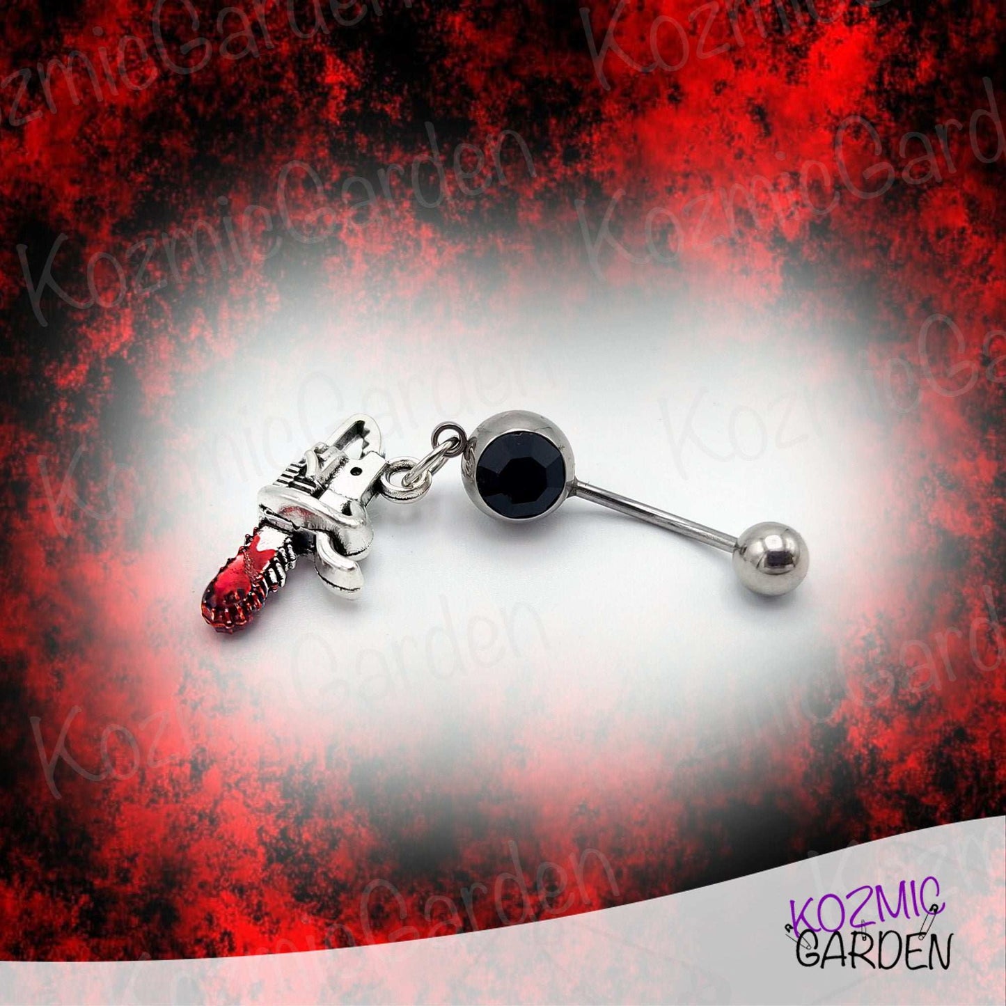 Texas Chainsaw Massacre Belly Button Piercing - Gothic Horror Jewelry