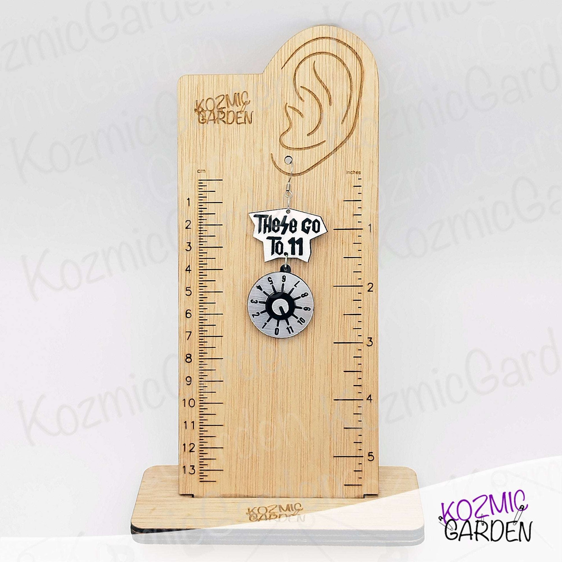 Spinal Tap "These Go to 11” Knob Earrings - Tribute, Rock ‘n’ Roll Volume Potentiometer Jewelry