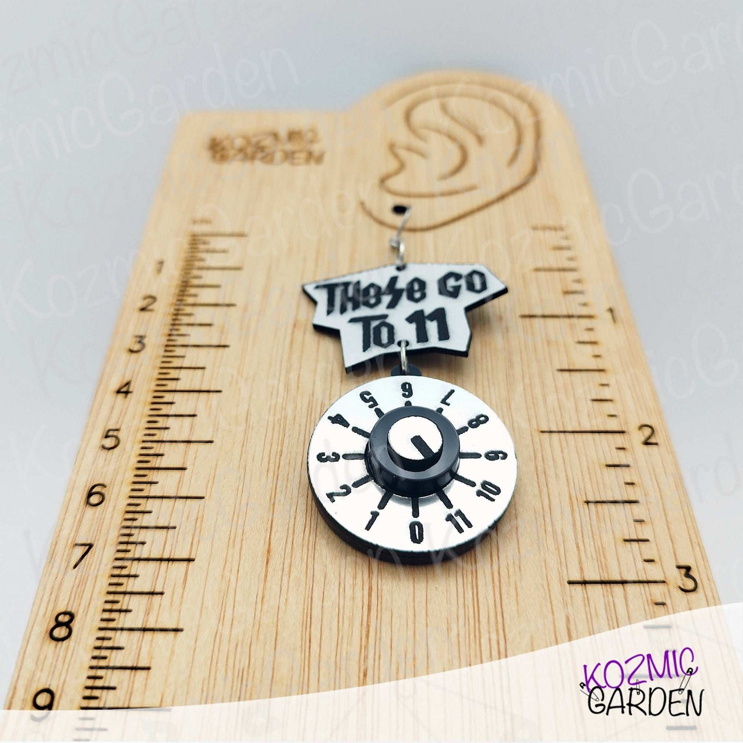 Spinal Tap "These Go to 11” Knob Earrings - Tribute, Rock ‘n’ Roll Volume Potentiometer Jewelry