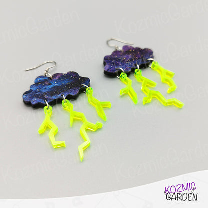 Thunderstorm Cloud Earrings - Have you ever seen the rain?