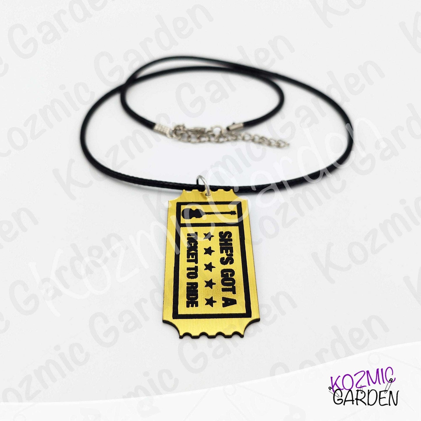 Ticket to Ride Brooch & Pendant | "She's Got a Ticket to Ride" Beatles Song