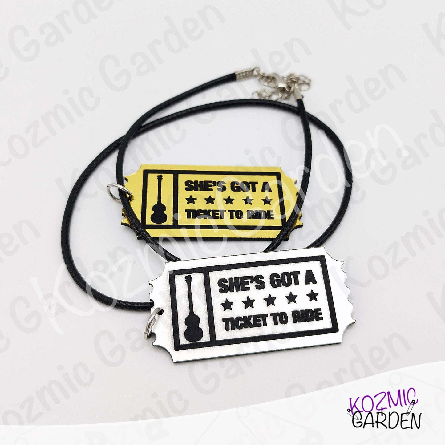 Ticket to Ride Brooch & Pendant | "She's Got a Ticket to Ride" Beatles Song