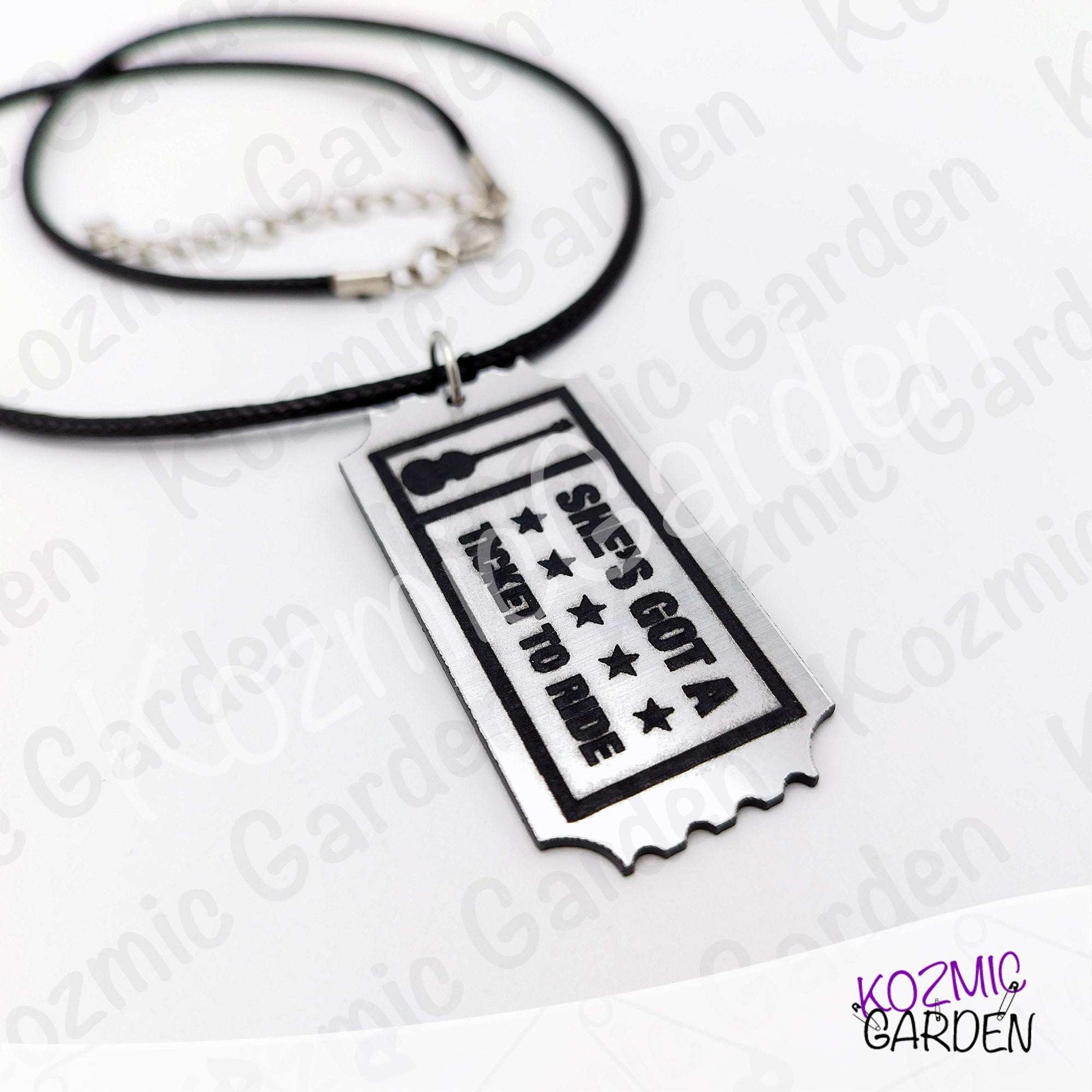 Ticket to Ride Brooch & Pendant | "She's Got a Ticket to Ride" Beatles Song