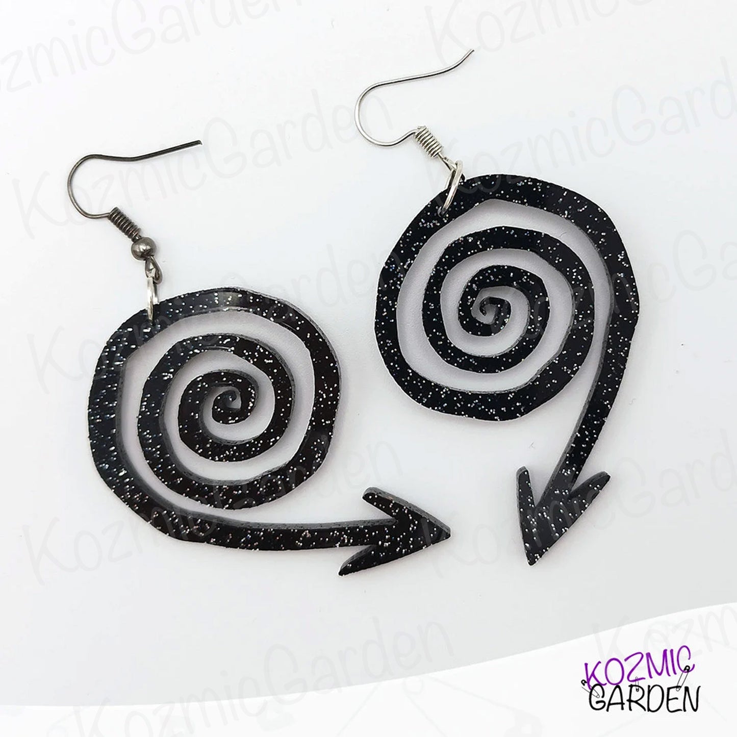 Spiral Arrow Earrings | Tim Burton Style!