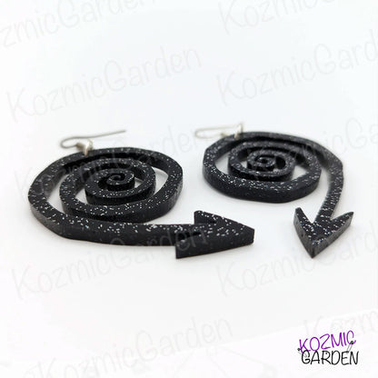 Spiral Arrow Earrings | Tim Burton Style!