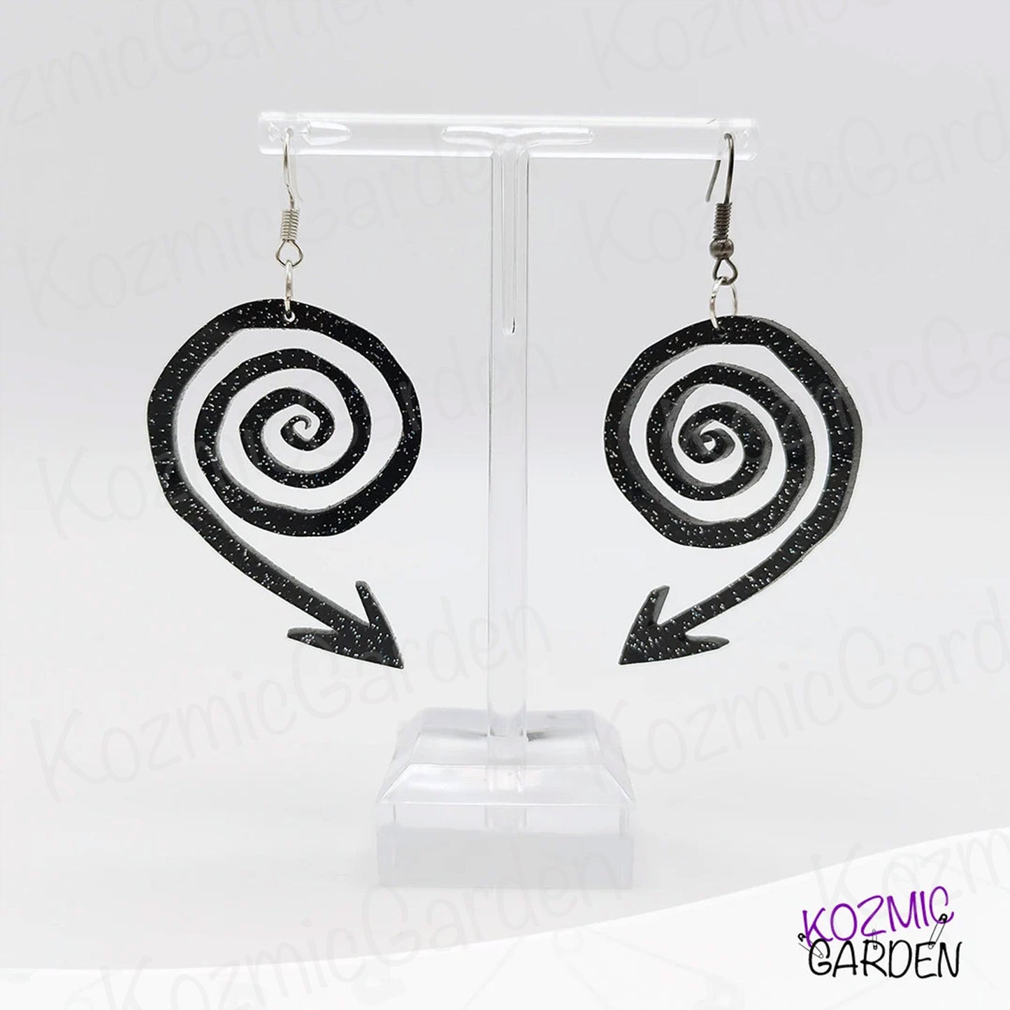 Spiral Arrow Earrings | Tim Burton Style!