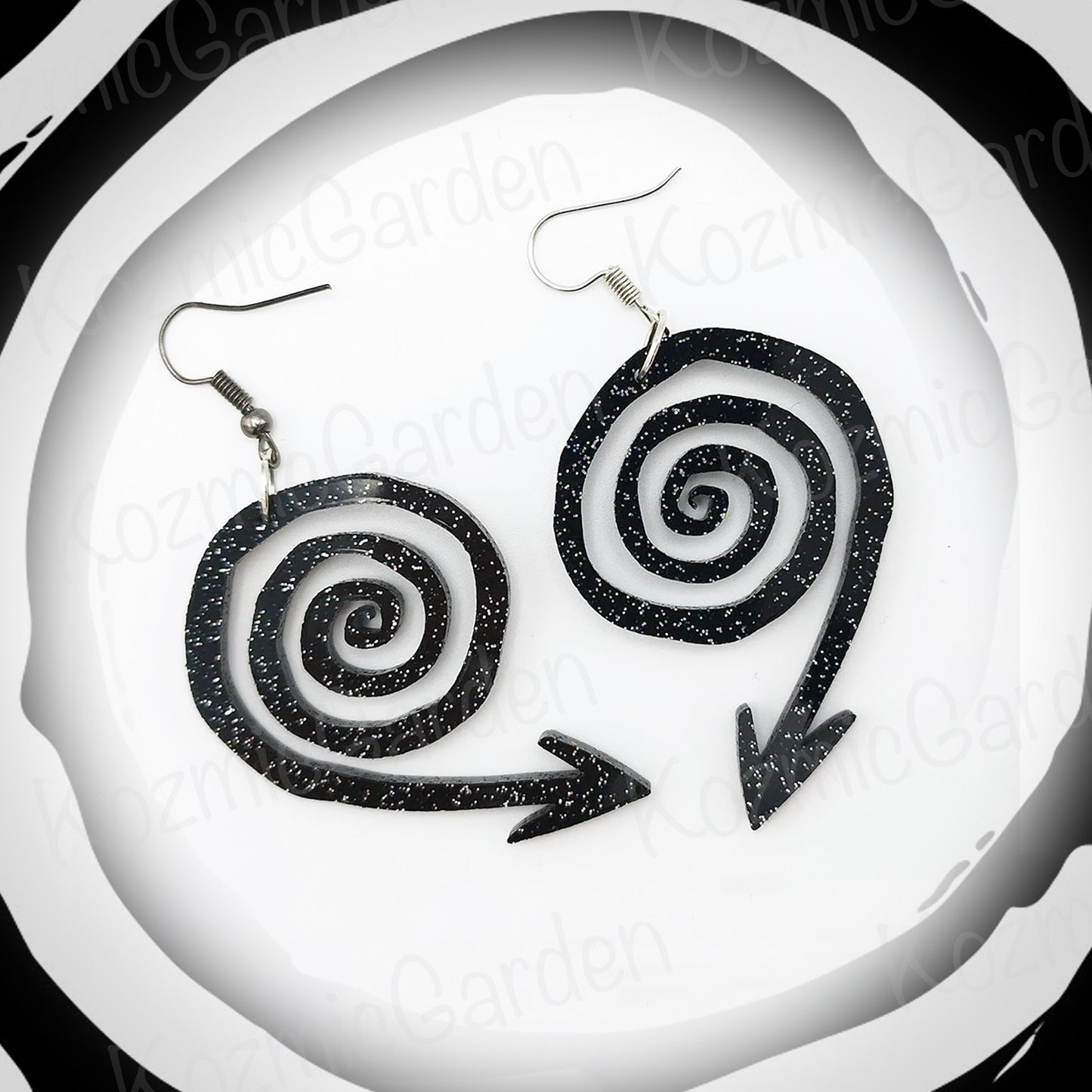 Spiral Arrow Earrings | Tim Burton Style!