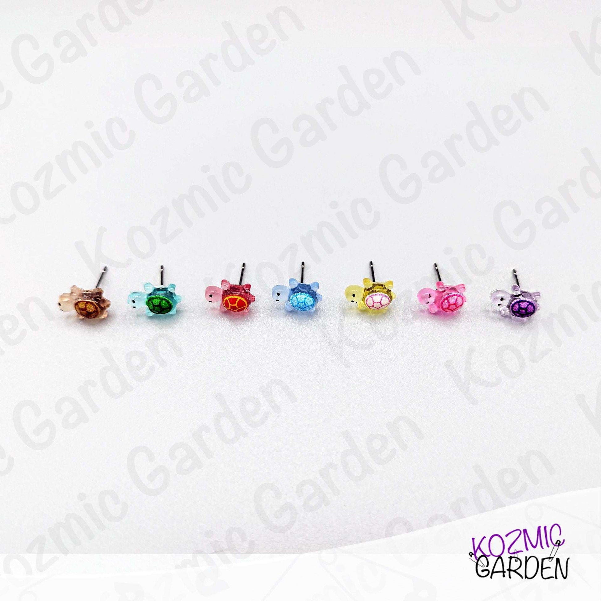 Tiny Turtle Stud Earrings – Mini Turtle Earrings – Animal Jewellery