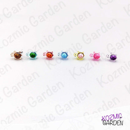 Tiny Turtle Stud Earrings – Mini Turtle Earrings – Animal Jewellery