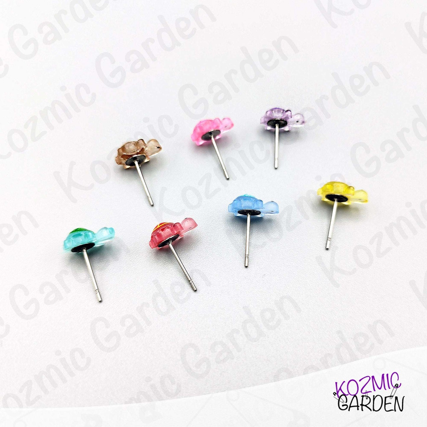 Tiny Turtle Stud Earrings – Mini Turtle Earrings – Animal Jewellery