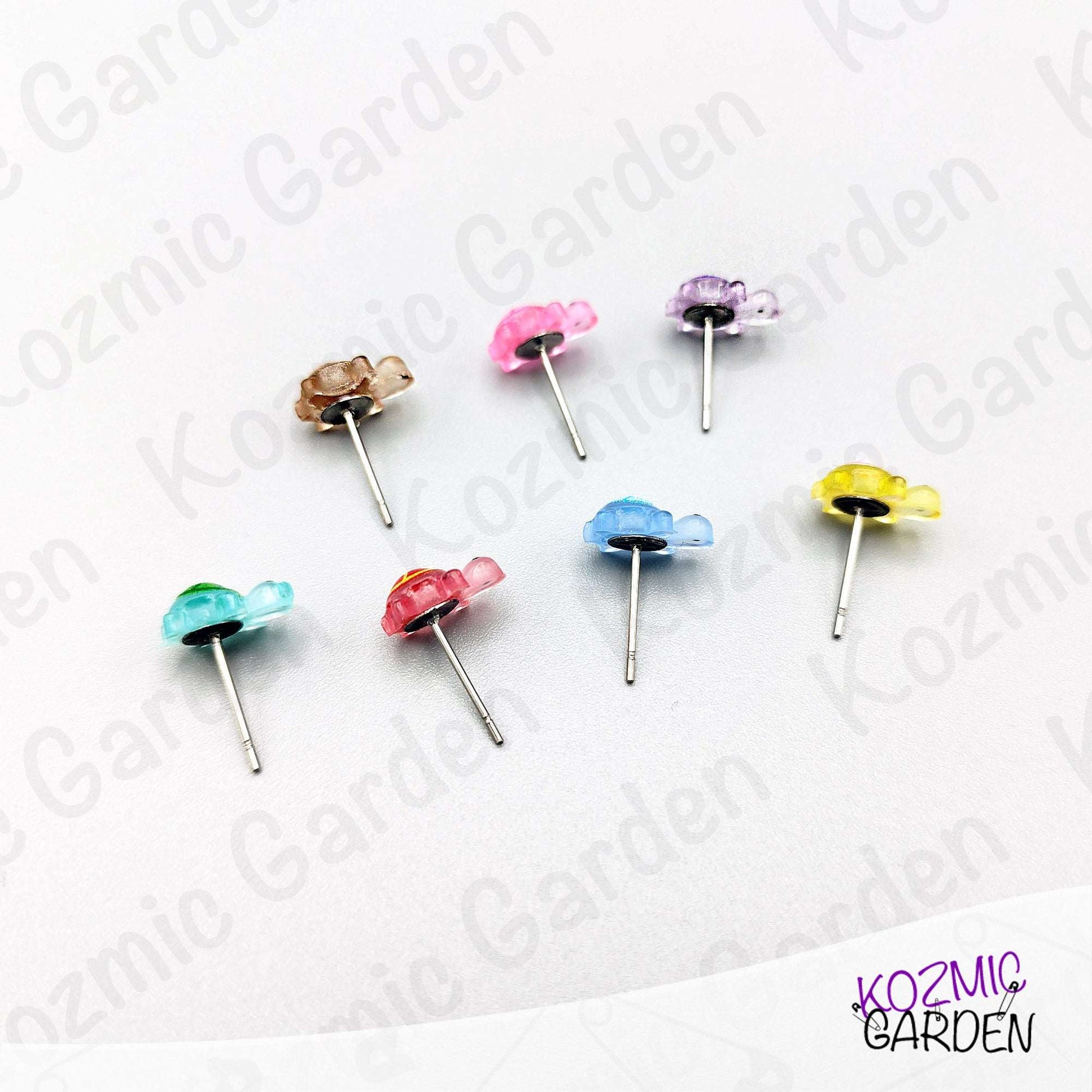 Tiny Turtle Stud Earrings – Mini Turtle Earrings – Animal Jewellery