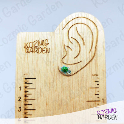 Tiny Turtle Stud Earrings – Mini Turtle Earrings – Animal Jewellery