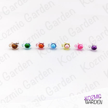 Tiny Turtle Stud Earrings – Mini Turtle Earrings – Animal Jewellery