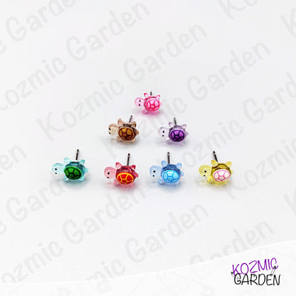 Tiny Turtle Stud Earrings – Mini Turtle Earrings – Animal Jewellery