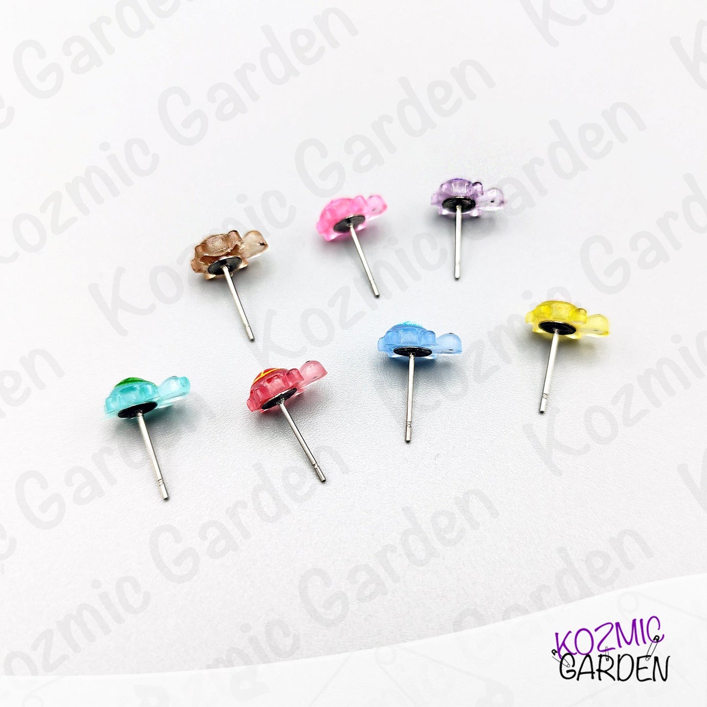 Tiny Turtle Stud Earrings – Mini Turtle Earrings – Animal Jewellery