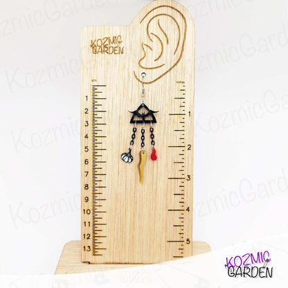 Vampire Hunter Earrings | Stake, Garlic and Blood; The whole Slayer Kit!