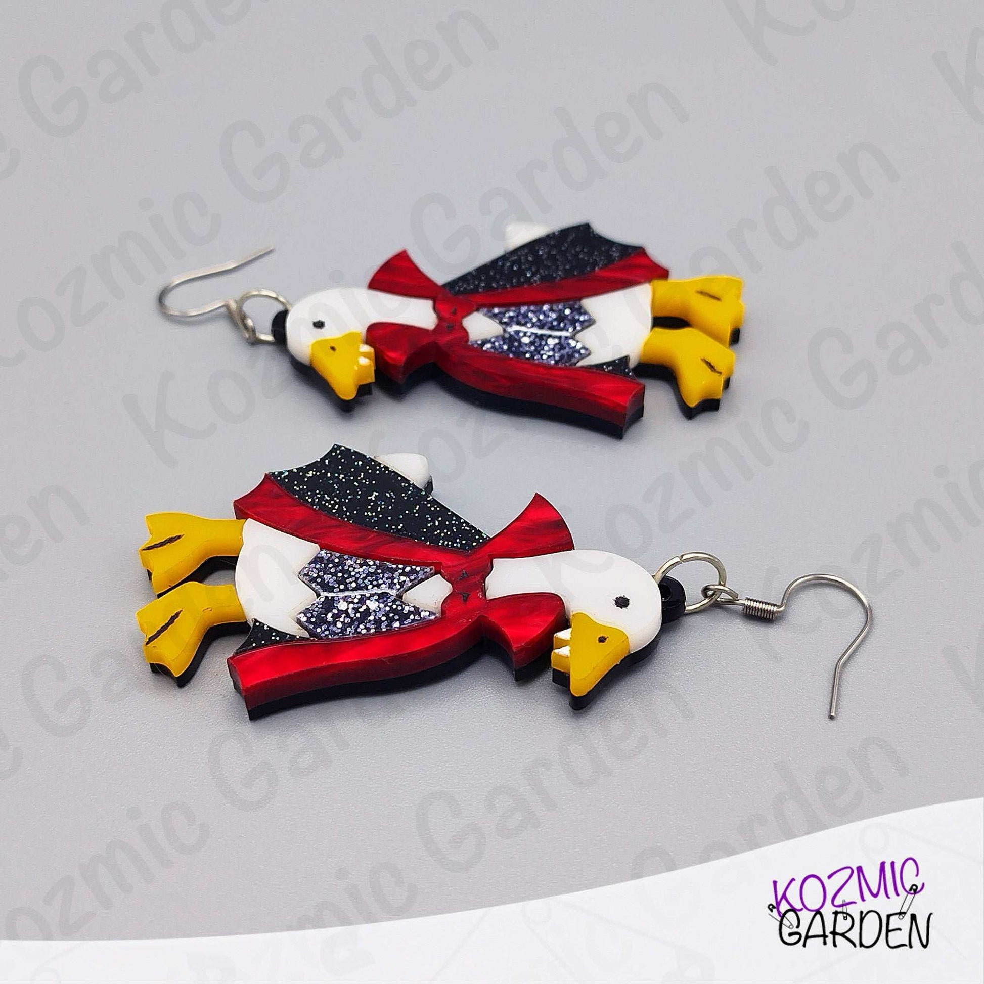 Vampire Goose Earrings – Spooky-Cute Halloween Handmade Jewelry