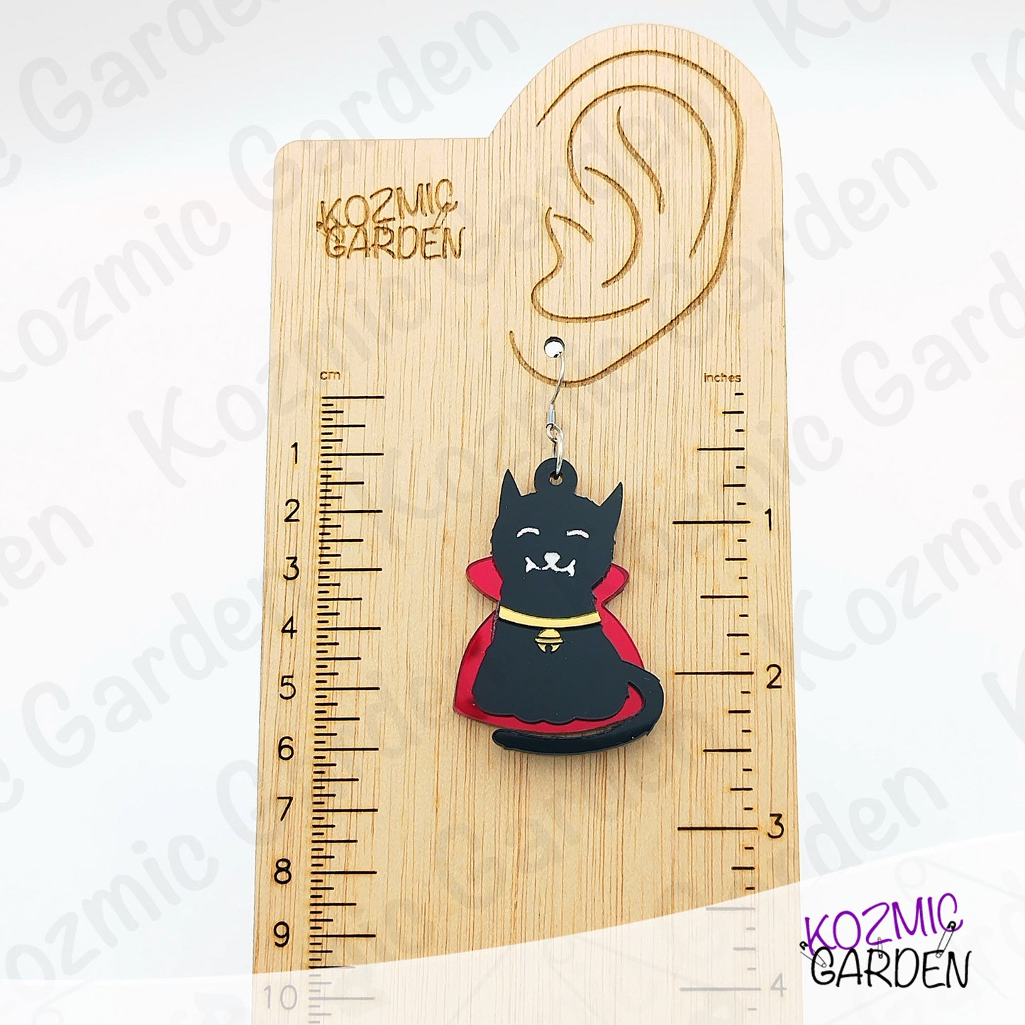 Spooky Cute Vampire Black Cat Earrings – Spooky, Cute, and Totally Purrfect!