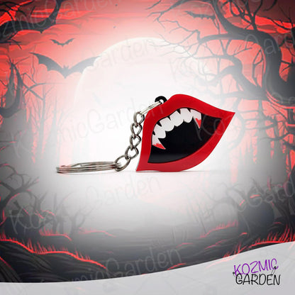 Vampire Fangs Keychain – Never Forget Your Crypt Keys!