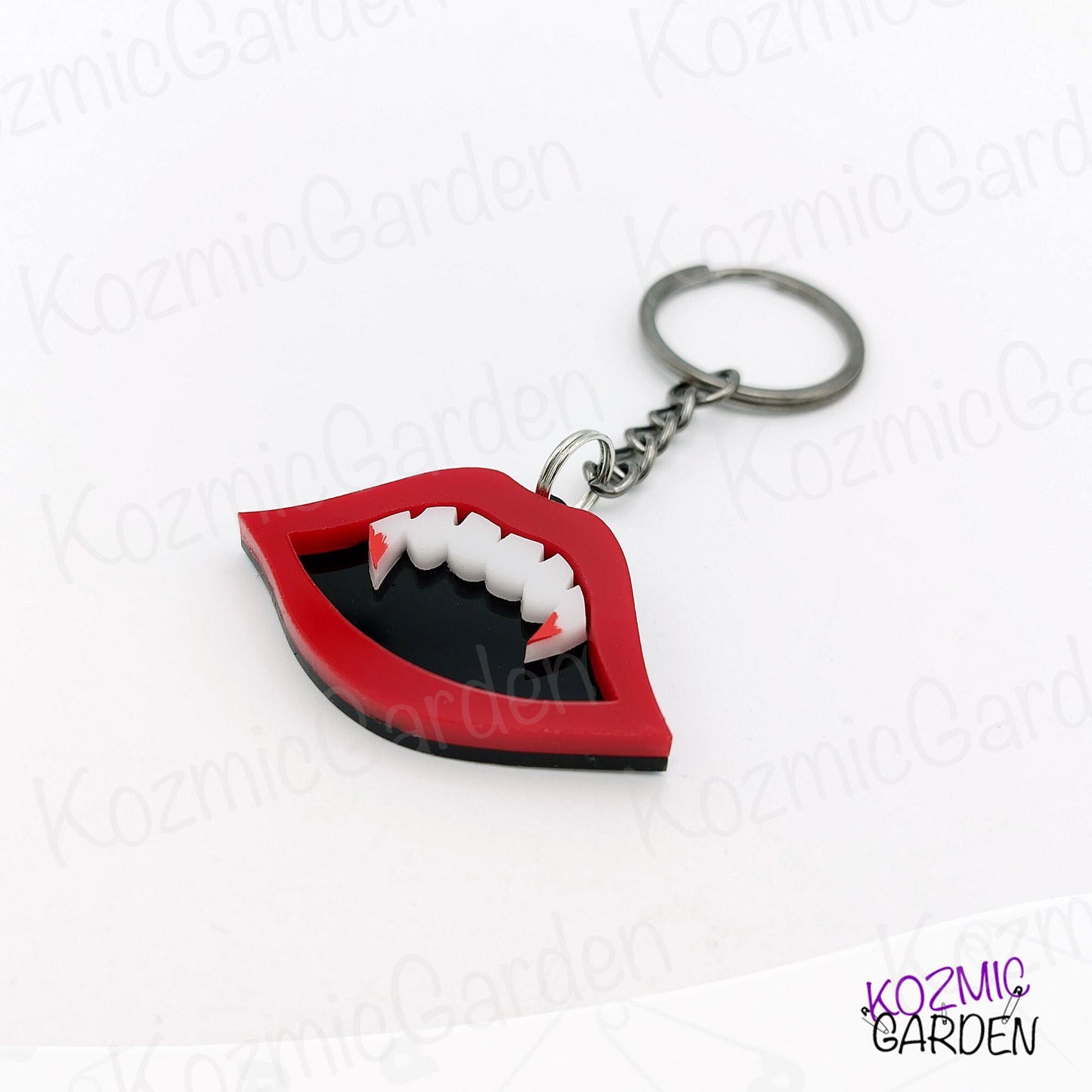 Vampire Fangs Keychain – Never Forget Your Crypt Keys!