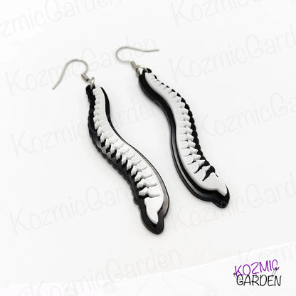 Vertebral Column Earrings – Spine-chilling style for anatomy lovers!