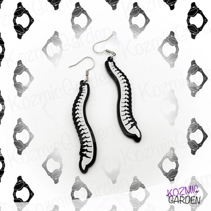 Vertebral Column Earrings – Spine-chilling style for anatomy lovers!