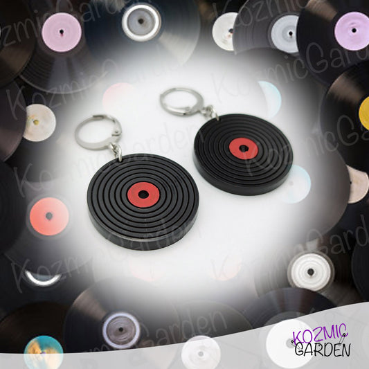 Retro Vinyl Disc Earrings – Music Lover’s Dream