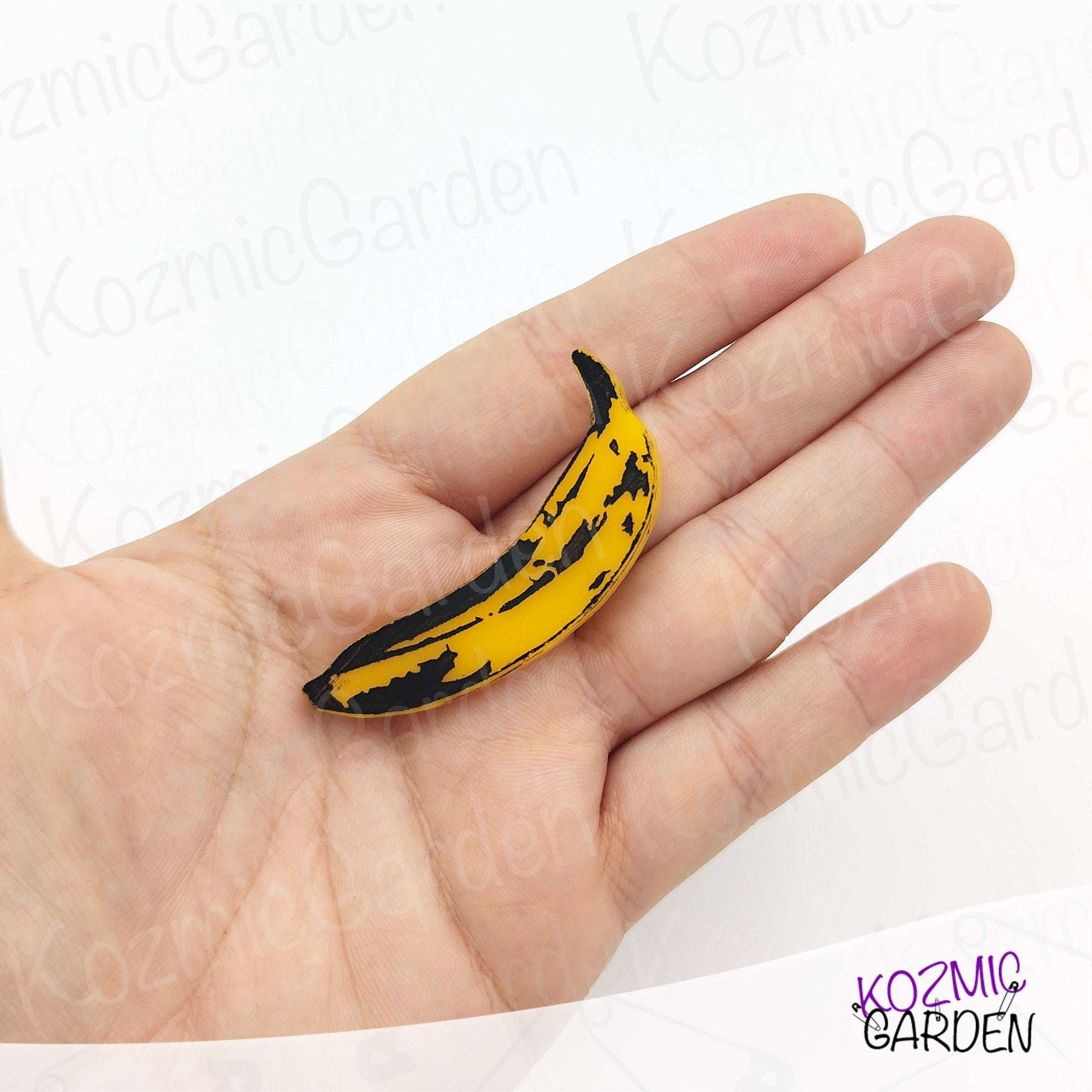 Pop Art Banana Brooch - Andy Warhol Inspired Accessory– Peel Good, Look Better
