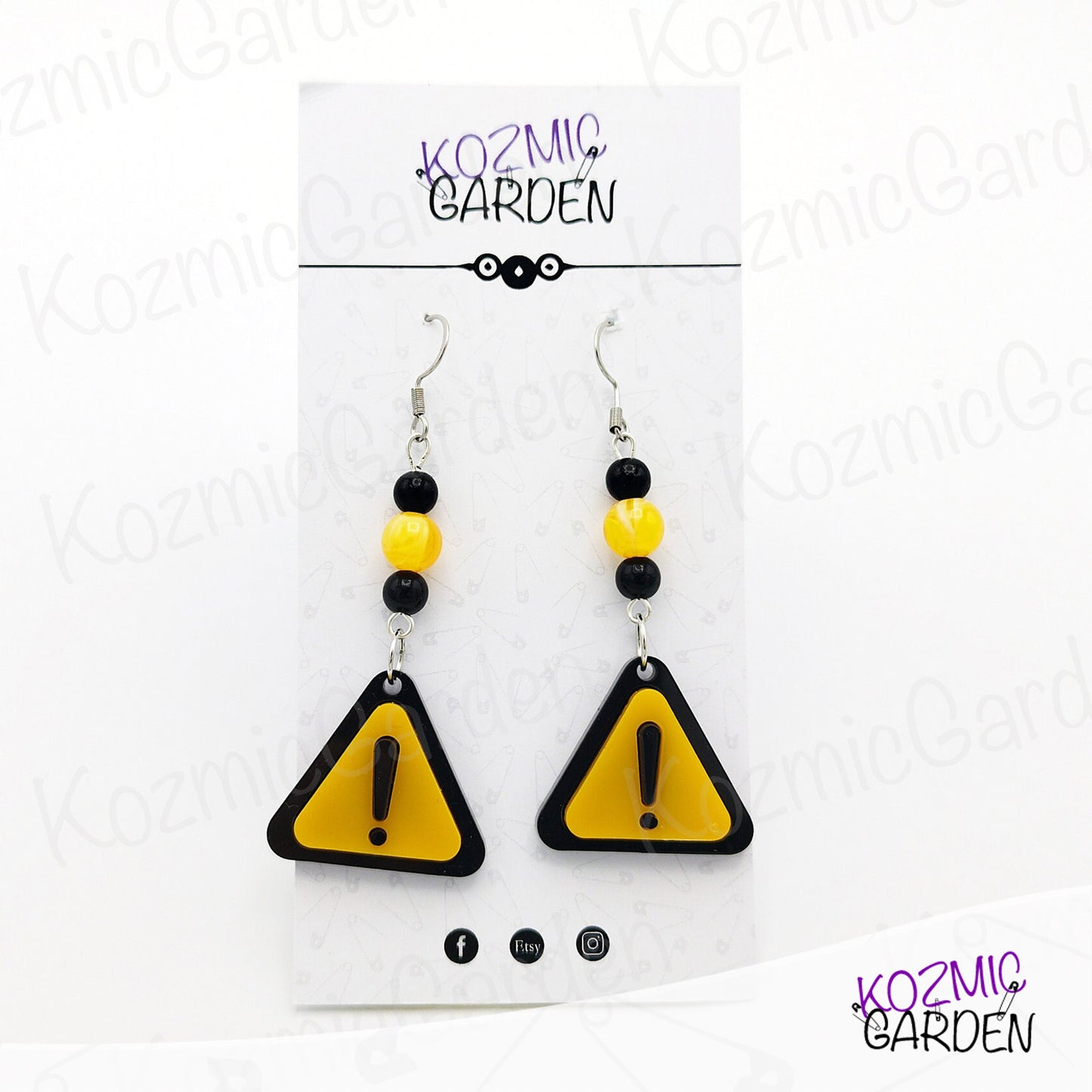 WARNING SIGN EARRINGS | Dare to stand out!