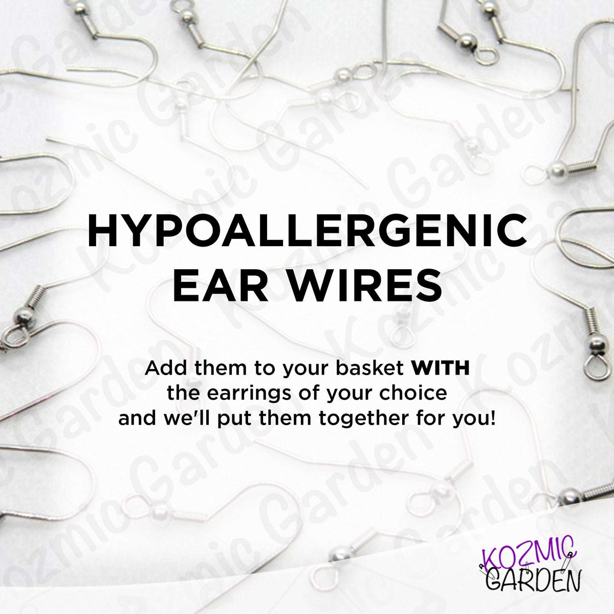 HYPOALLERGENIC EAR WIRES – Stainless Steel Fish Hooks | Silicone Fish Hooks | 925 Silver Hooks