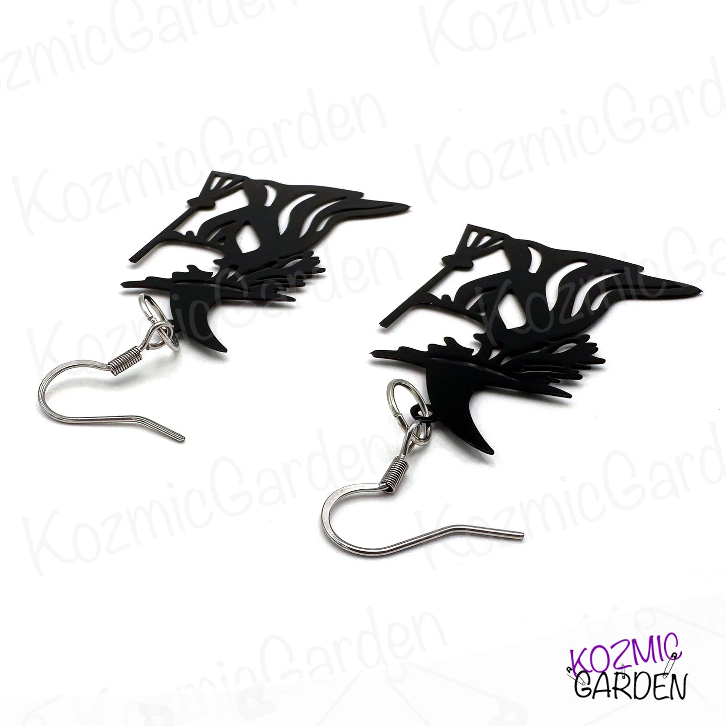 BLACK WITCH EARRINGS | Cast a Spell with Style!