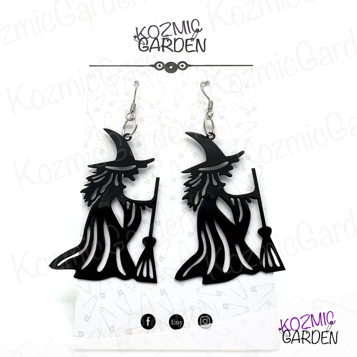 BLACK WITCH EARRINGS | Cast a Spell with Style!