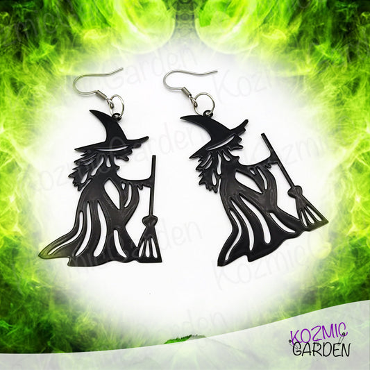 BLACK WITCH EARRINGS | Cast a Spell with Style!