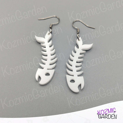 Fish Bone Earrings – Adopt a Sardine!