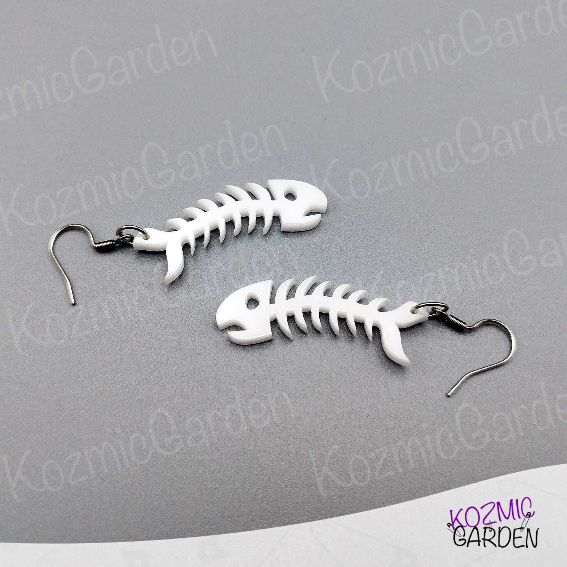 Fish Bone Earrings – Adopt a Sardine!