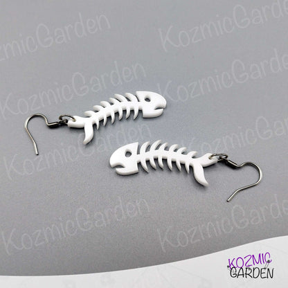 Fish Bone Earrings – Adopt a Sardine!