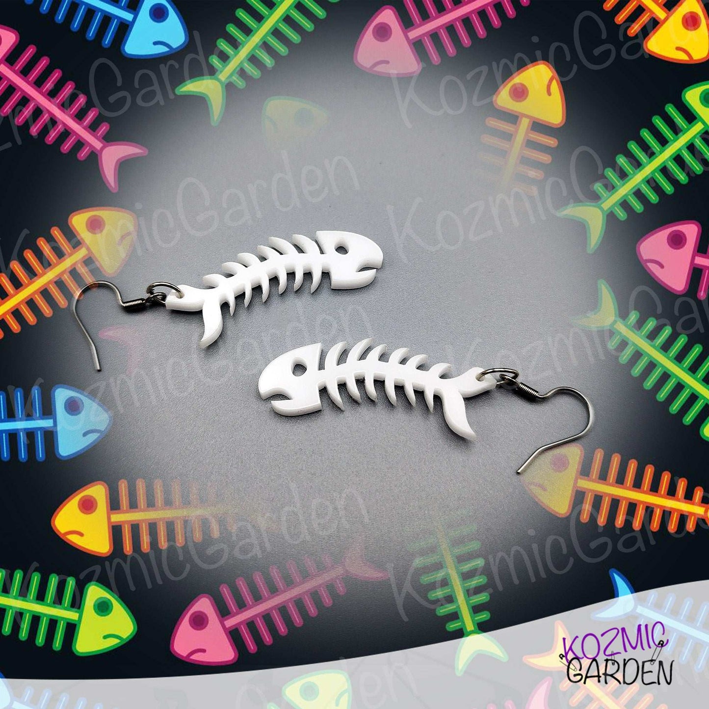 Fish Bone Earrings – Adopt a Sardine!