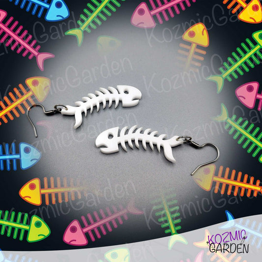 Fish Bone Earrings – Adopt a Sardine!