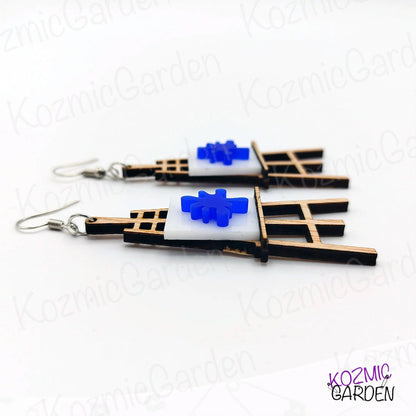 WOOD EASEL EARRINGS | Let Your Imagination Go Wild!