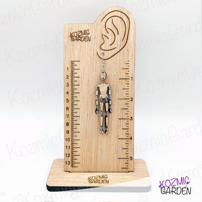 ARTIST WOODEN MANNEQUIN EARRINGS | Artistry in motion!