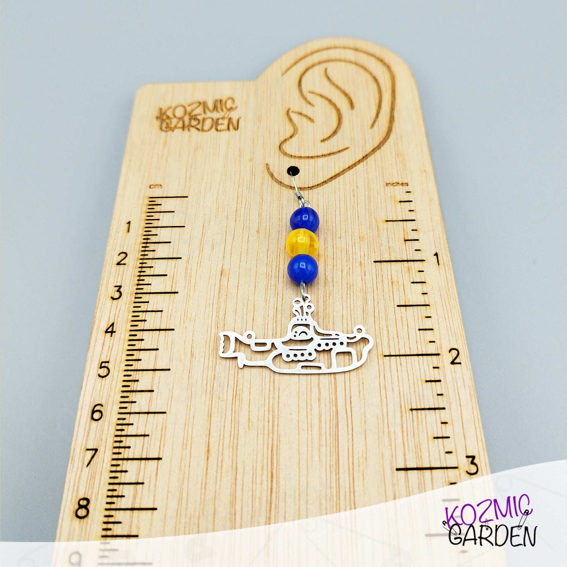 YELLOW SUBMARINE EARRINGS | Cut the cable, drop the cable!