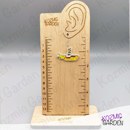 Yellow Submarine Earrings – Colorful Beatles Fun – 60’s Vibes