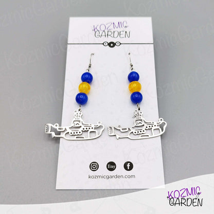 YELLOW SUBMARINE EARRINGS | Cut the cable, drop the cable!