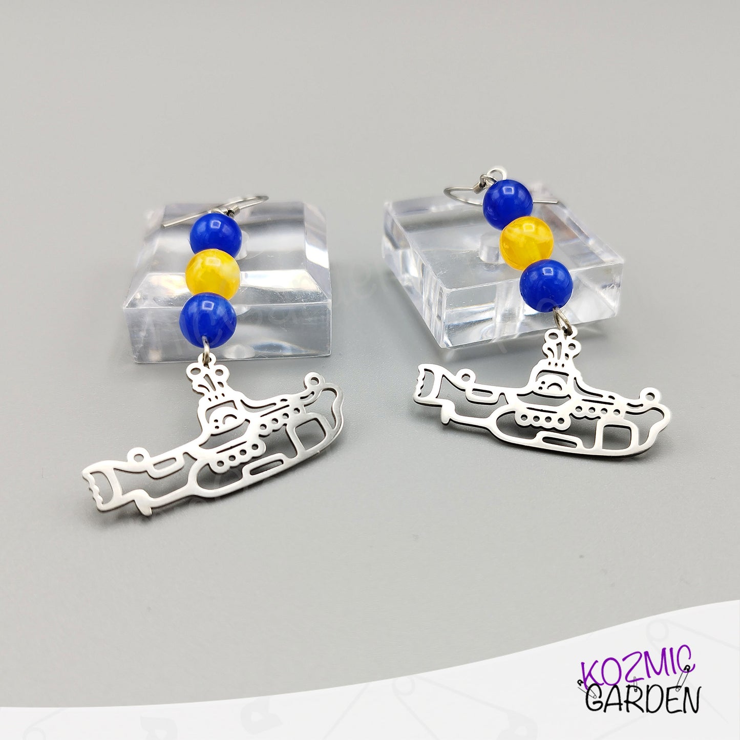 YELLOW SUBMARINE EARRINGS | Cut the cable, drop the cable!