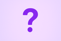 all purple image with a purple question mark. Not very dark