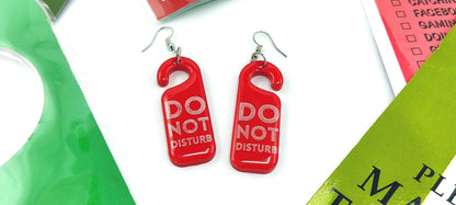 DO NOT DISTURB EARRINGS - Kozmic Garden